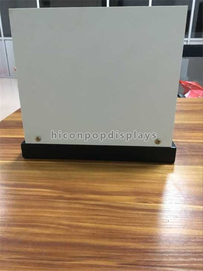 Showroom Custom Stone Granite Tile Display Stands With Metal Base Acrylic Holder