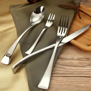 Wholesale Hot sale mirror polishing 202 stainless steel knife fork spoon flatware sets for 4 from china suppliers