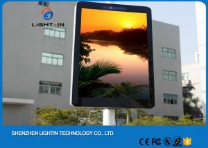 Wholesale Commercial Street Light Poles Outdoor Led Advertising Screens 3G WIFI Control P4 Waterproof from china suppliers