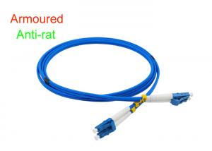 Wholesale Armoured Duplex Fiber Optical Patch Cord Indoor 3.0 SOS DX LC/UPC Connector from china suppliers