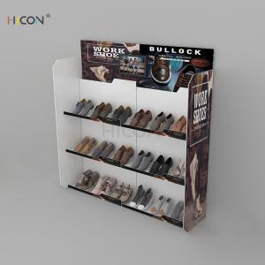 Wholesale Combined Floor 3-Tiers Acrylic DIY Shoe Display Stand for Sale from china suppliers