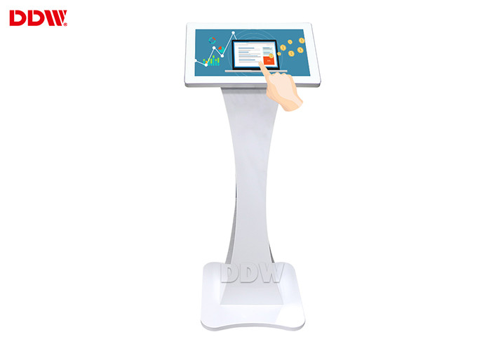 Factory direct sale 19 inch small size capacitive multi touch android floor standing digital signage touch screen kiosk