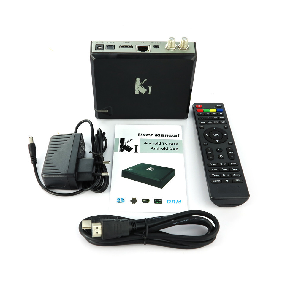 Wholesale 2016 New Arrival K1 DVB-S2 Amlogic S805 Android 4.4 TV Box 1GB 8GB Quad Core Satellite Rec from china suppliers