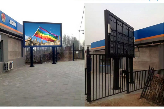 Wholesale Commercial P10 Outdoor Full Color LED Display HD With Iron / Aluminum Cabinet from china suppliers