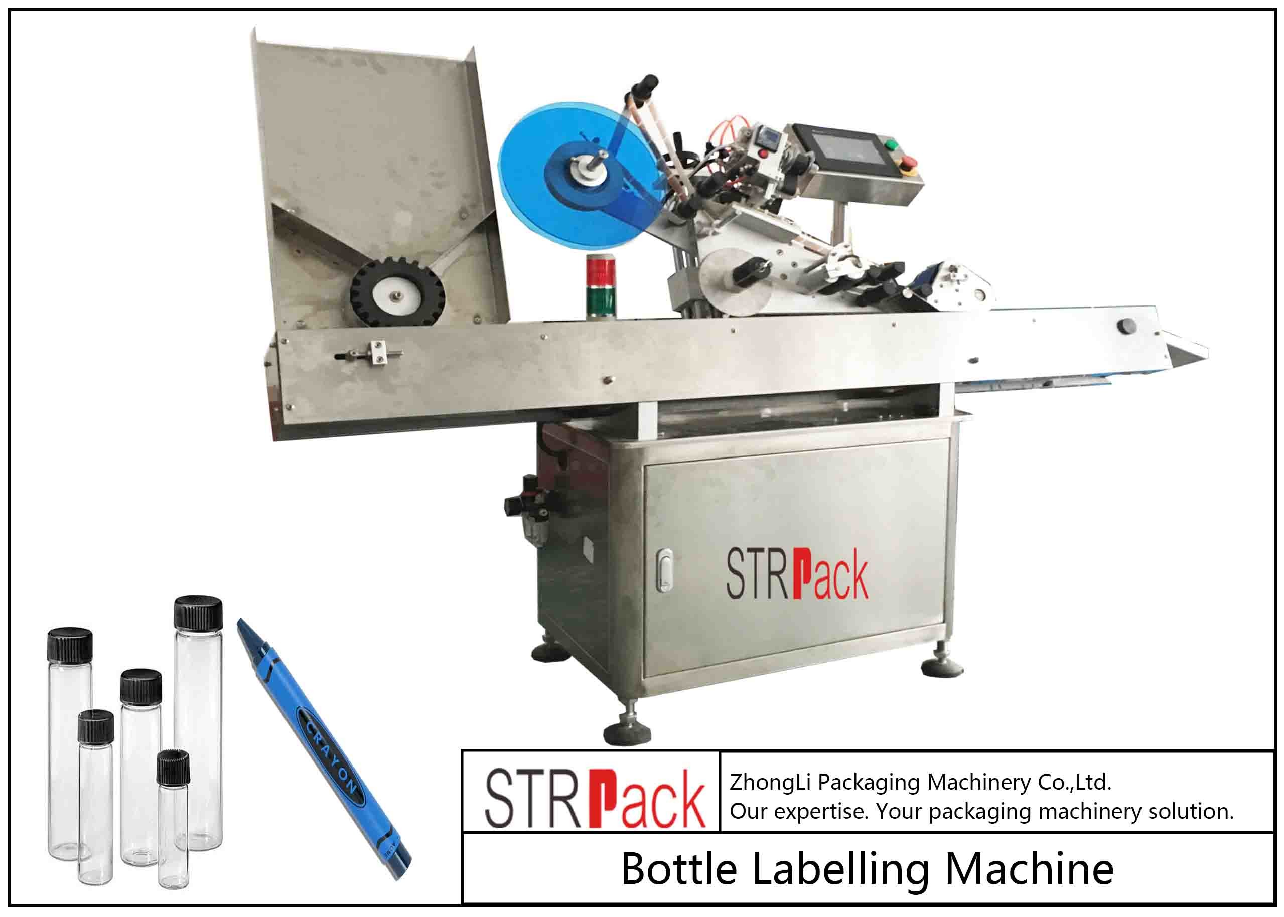 Wholesale Adhesive Stickers Horizontal Labeling Machine , Vial Ampoule Syringe Labeling Machine  from china suppliers