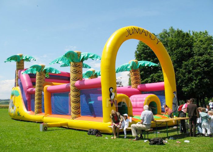 Wholesale Commercial Grade Inflatable Obstacle Race Course Bounce House With Repair Kit from china suppliers