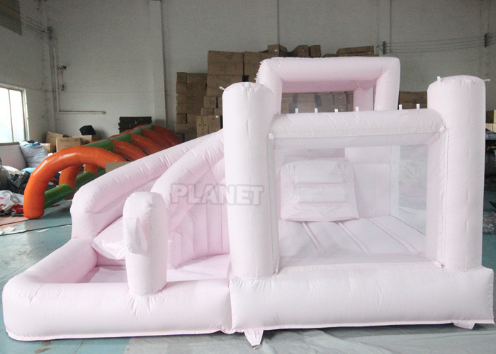Wholesale Jumping Castle Slide Inflatable Pastel Pink Inflatable Bouncer White Bounce Jumping House from china suppliers