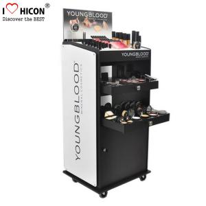 Wholesale Custom Floor Standing Cosmetic Display Stand Movable For Point Of Sale Retail from china suppliers