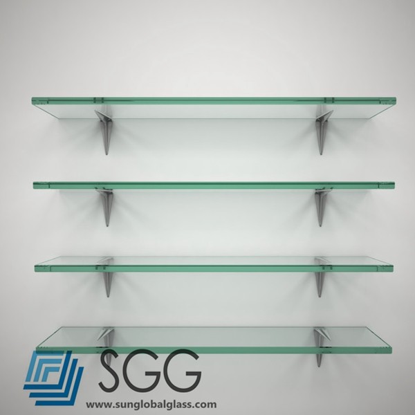 Wholesale tempered glass factory clear shelf glass price 6mm 8mm 10mm 12mm 15mm 19mm from china suppliers