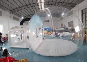 Wholesale Christmas Decor Clear Inflatable Bubble Tent With Blowing Snow from china suppliers