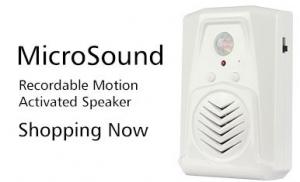 Wholesale COMER Sound PIR Motion Activated Player for home and hotel voice prompt devices from china suppliers