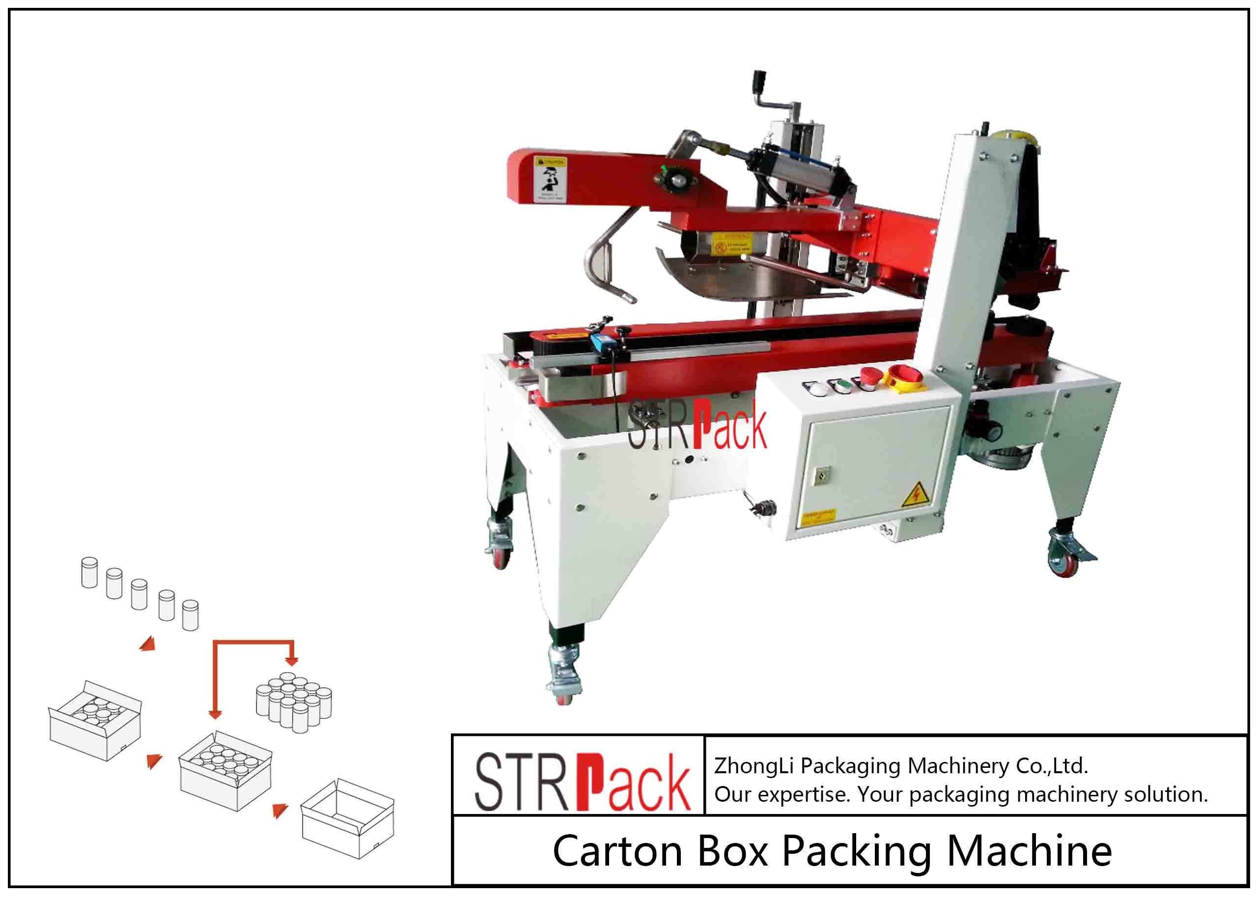Wholesale Flaps Carton Packing Machine / Automatic Carton Folding Machine With Both Sides Drive from china suppliers