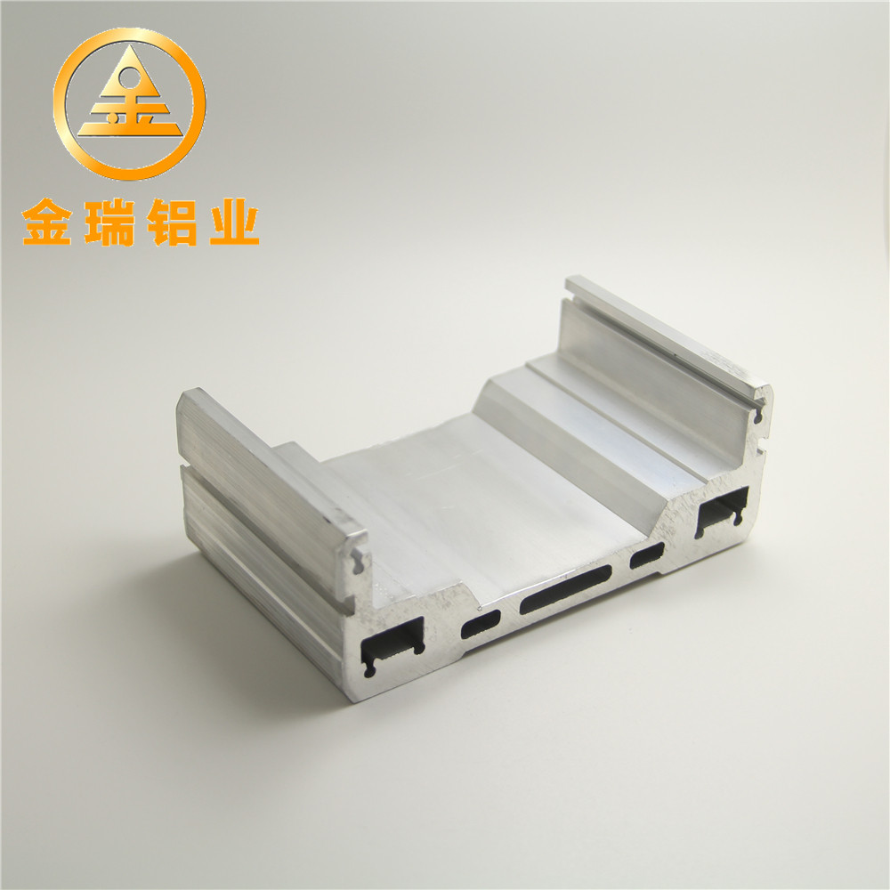 Wholesale Silver Extruded Aluminum Profiles , Anodization Aluminum Guide Rail from china suppliers