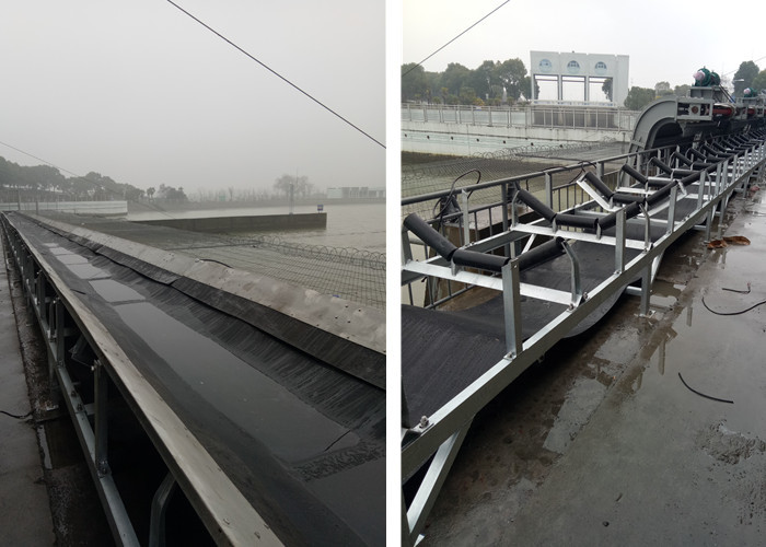 Wholesale Discharge Chute 650mm Long Distance Incline Conveyor With Hopper from china suppliers