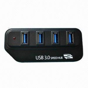 Wholesale 4-port USB3.0 Hub with High-transfer Speed, Supports Microsoft's Windows 98/SE/Me OS, 480Mbps Speed  from china suppliers
