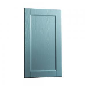 348 608mm Shaker Kitchen Cabinet Doors Bule Wood Texture Pvc