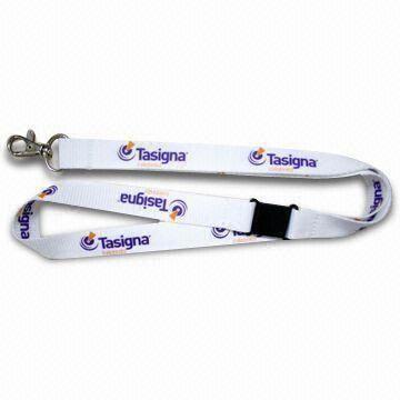 Wholesale Promotional Lanyard with Silkscreen Printing Logo on Two Sides, Made of Polyester from china suppliers