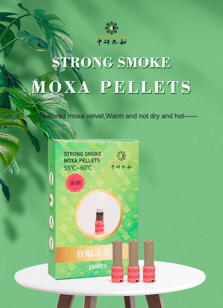 Self Adhesive Strong Smoke Mini Moxa Sticks For Acupuncture Moxibustion