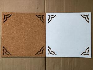 Wholesale Factory Directly Price Adhesive 12''x12'' 4 pack Cork Board with Hollowing Flower Shape in Nature Color from china suppliers