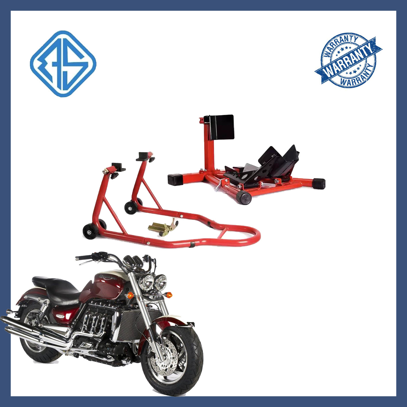 Wholesale Black Movable Motorcycle Stand Strong Lifting 1000LBS Capacity from china suppliers