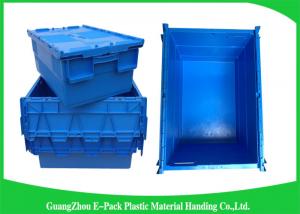 Wholesale Industrial 50kgs Security Plastic Attach Lid Containers / plastic storage bins with lids from china suppliers