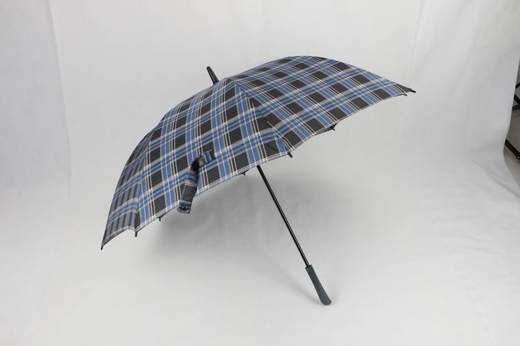 Wholesale Blue Tartan Windproof Golf Umbrellas 30 Inch Automatic With Fiberglass Frame from china suppliers
