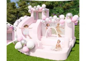 Wholesale Residential Backyard Wedding Party Kids Jumping Castle Inflatable Bouncer Water Slide Moon White Bounce House from china suppliers