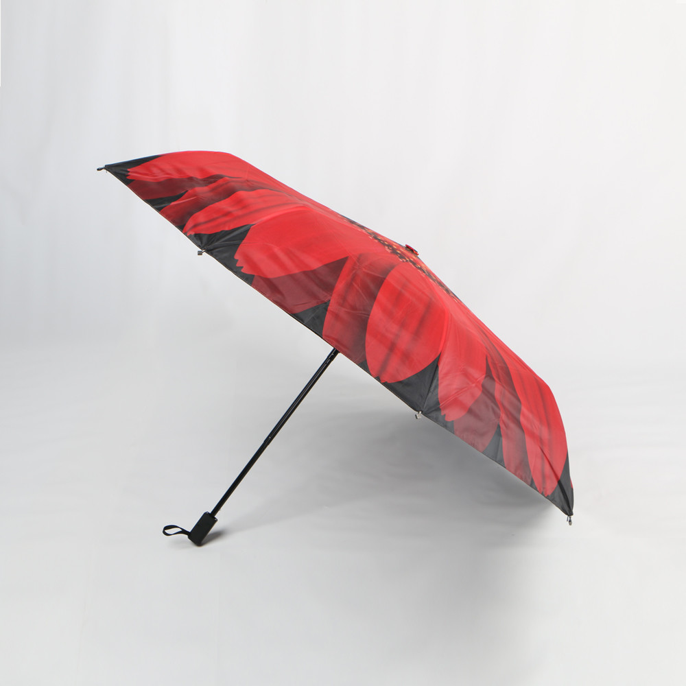 Wholesale Magic Full Color Flower Print Umbrella , 3 Fold Windproof Travel Umbrella from china suppliers