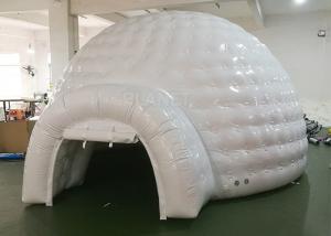 Wholesale White Inflatable Igloo Tent Outside Diameter 4.8 Meter CE Certificated from china suppliers