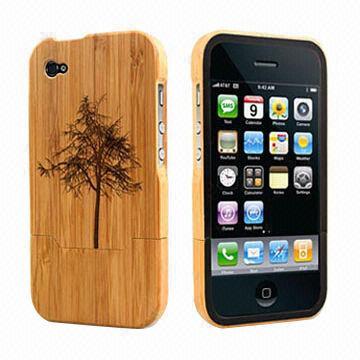 Wholesale Eco-concept Wood Protected Cases for iPhone 4 and 4S, Easy to Install and Remove, Dust-proof from china suppliers