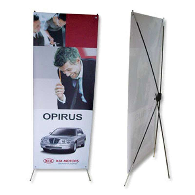Buy cheap Portable adjustable x banner stand W60-80 x H160-180cm Aluminum Material from wholesalers