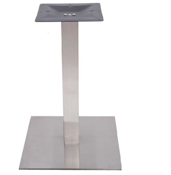 Height 42'' Bastro Table Base Mirror / Brush Finish Thickness 8mm Plate