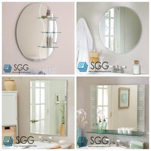 Wholesale Clear silver mirror factory transparent bathroom mirror 4mm 5mm 6mm from china suppliers