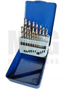 Wholesale 19 PCs DIN338 Mechanics Length Drill Bits Bright Finishing High Strength from china suppliers