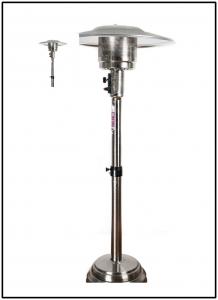 Wholesale 46000 BTU Stainless Steel Outdoor Patio Heater / Propane Yard Heater All Season Warmth from china suppliers