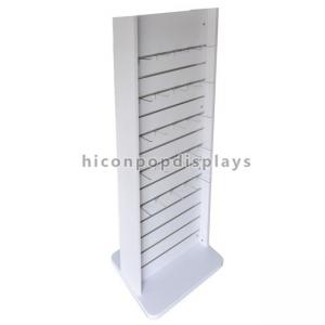 Wholesale White 2 Way Slatwall Display Stands Retail Store Movable Wood Gondola Shelving from china suppliers