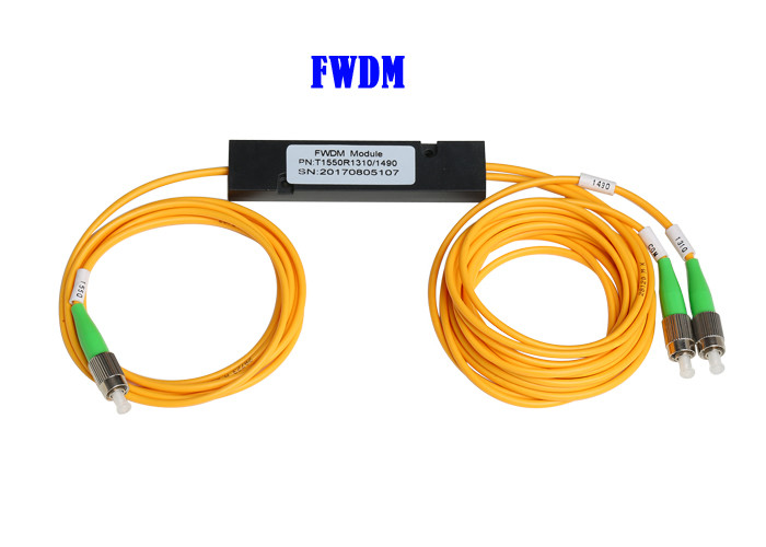 Wholesale FWDM Wavelength Division Multiplexer FC APC T1550 TV 1*2  45dB Isolation from china suppliers