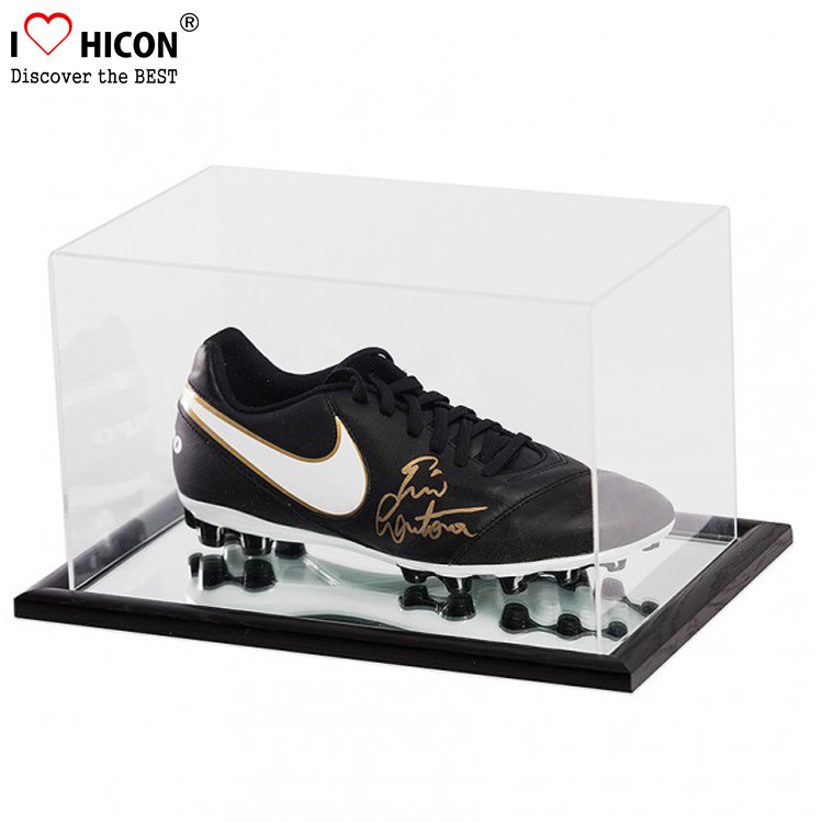 Wholesale Dustproof Custom Clear Acrylic Football Sneaker Shoes Display Case from china suppliers