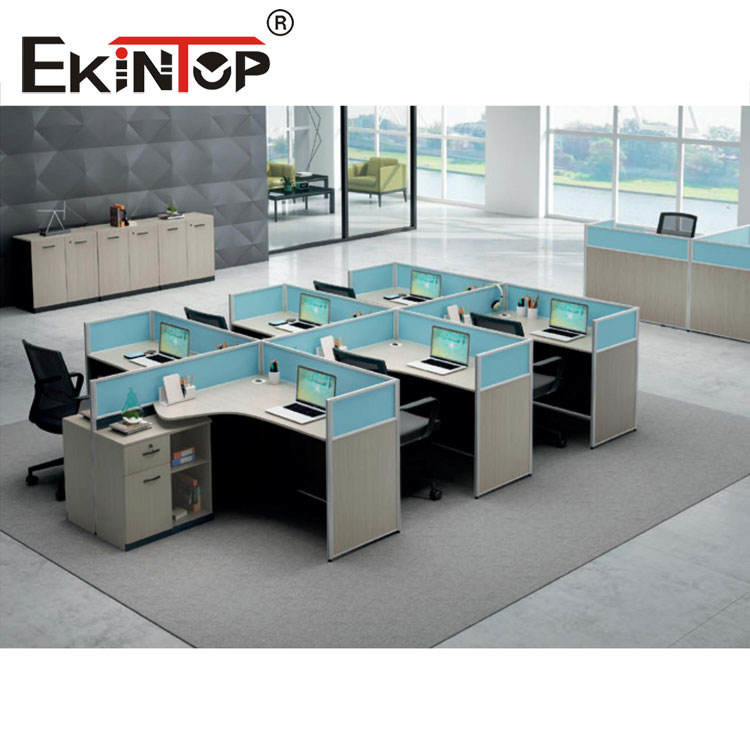 Wholesale Foldable 6 Person Office Workstation Desk Revolving E1 Wood Material ODM from china suppliers