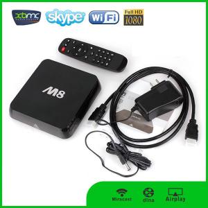 Wholesale Promotional M8 tv box Kodi fully loaded quad core android tv box from china suppliers