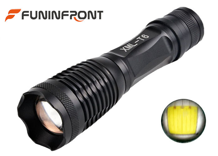 Wholesale CREE XM-L T6 Zoom LED Flashlight Working with 18650 Li-ion battery or 3xaaa from china suppliers
