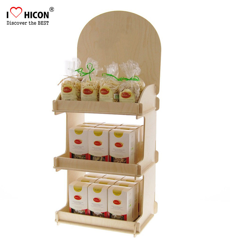 Wholesale Counter Top Wooden Display Racks 3-Layer Wood Display Shelf For Retail Store from china suppliers