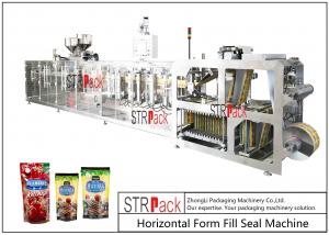 Wholesale PLC Control Stand Up Pouch Filling And Sealing Machine For ketchup / Sauce 120BPM from china suppliers