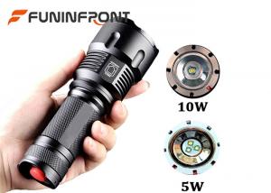 Wholesale White & Yellow & Blue Light Zoom LED Flashlight for Outdoor Camp, Hunt, Fishing from china suppliers