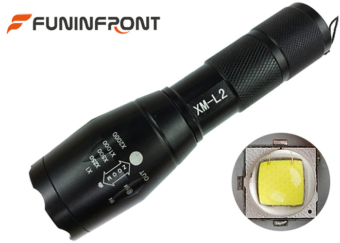 Wholesale 10W Cree XM-L T6 or L2 Handheld Zoom LED Flashlight Portable with 5 Light Modes from china suppliers