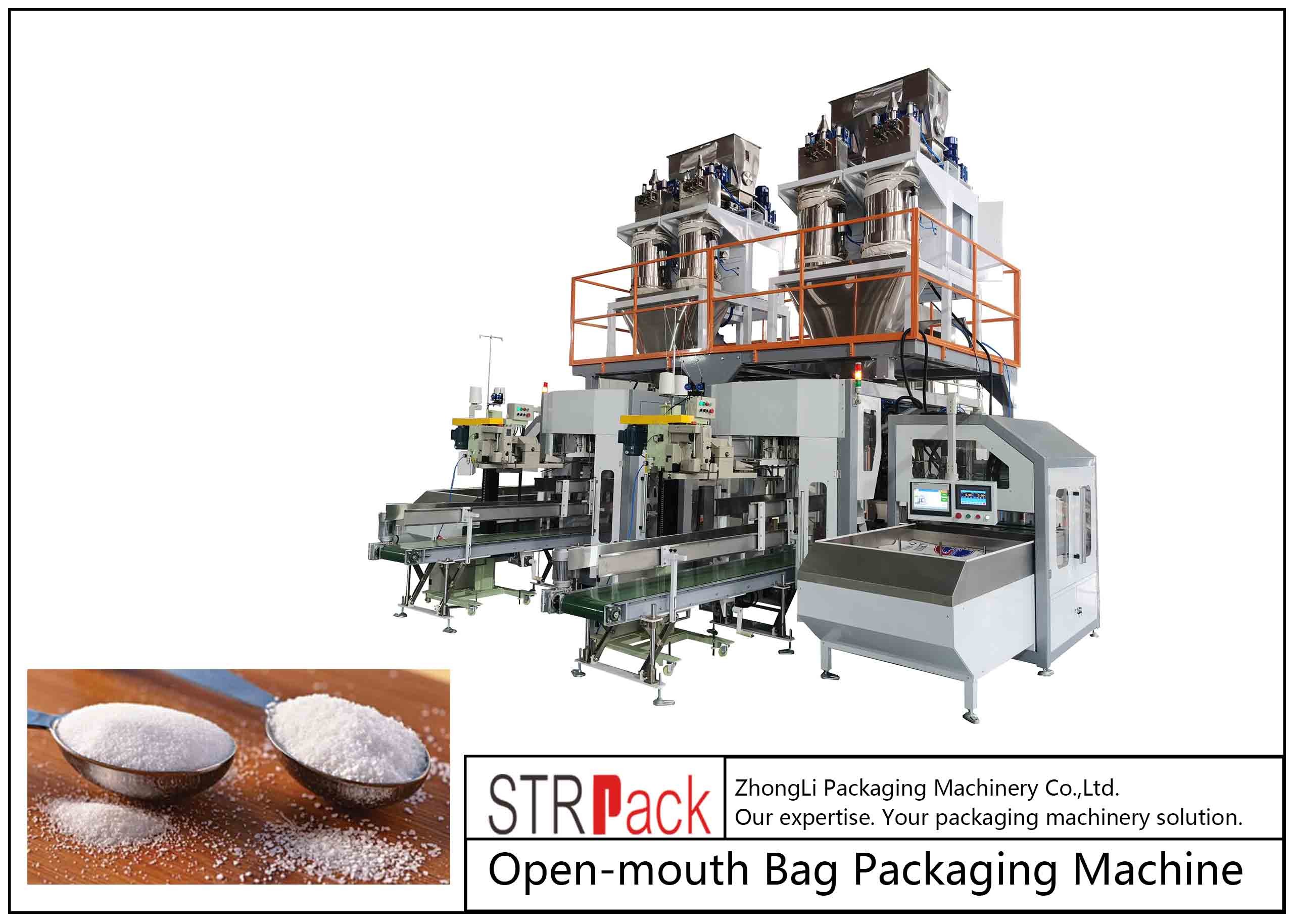 Wholesale 25kg/bag PE Open Mouth Bag Packaging Machine for Chemical Pellet Powder from china suppliers
