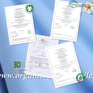 Wholesale GOTS/BCI/GRS Certificate eco cotton fabric for shoes bags apparel made-in-china from china suppliers