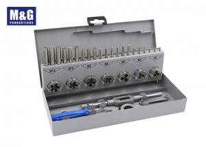 Wholesale DIN 352 and DIN 223 HSS 32 Pcs Taps and Dies set including M3-M12 taps and Dies with wrench and Thread Gauge and Driver from china suppliers