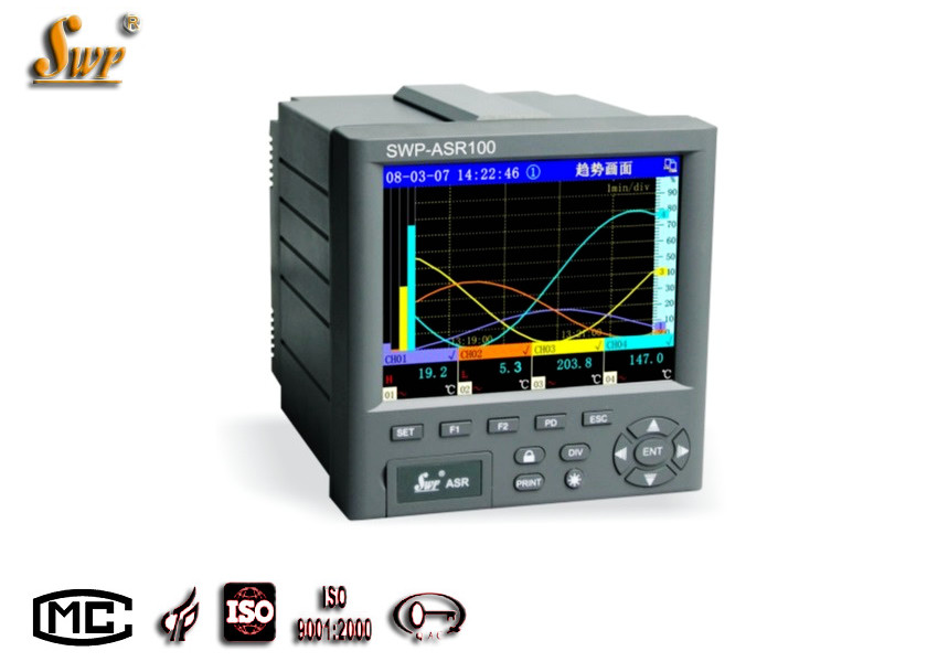 Buy cheap SWP ASR100 chart paperless recorder SWP-ASR112-3-3/C3/P3/AO4/PID max 12 channels from wholesalers