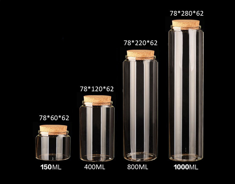 Wholesale 78mm Wholesale Corked Glass Jar/Bottle, for Arts & Crafts, Projects, Decoration from china suppliers